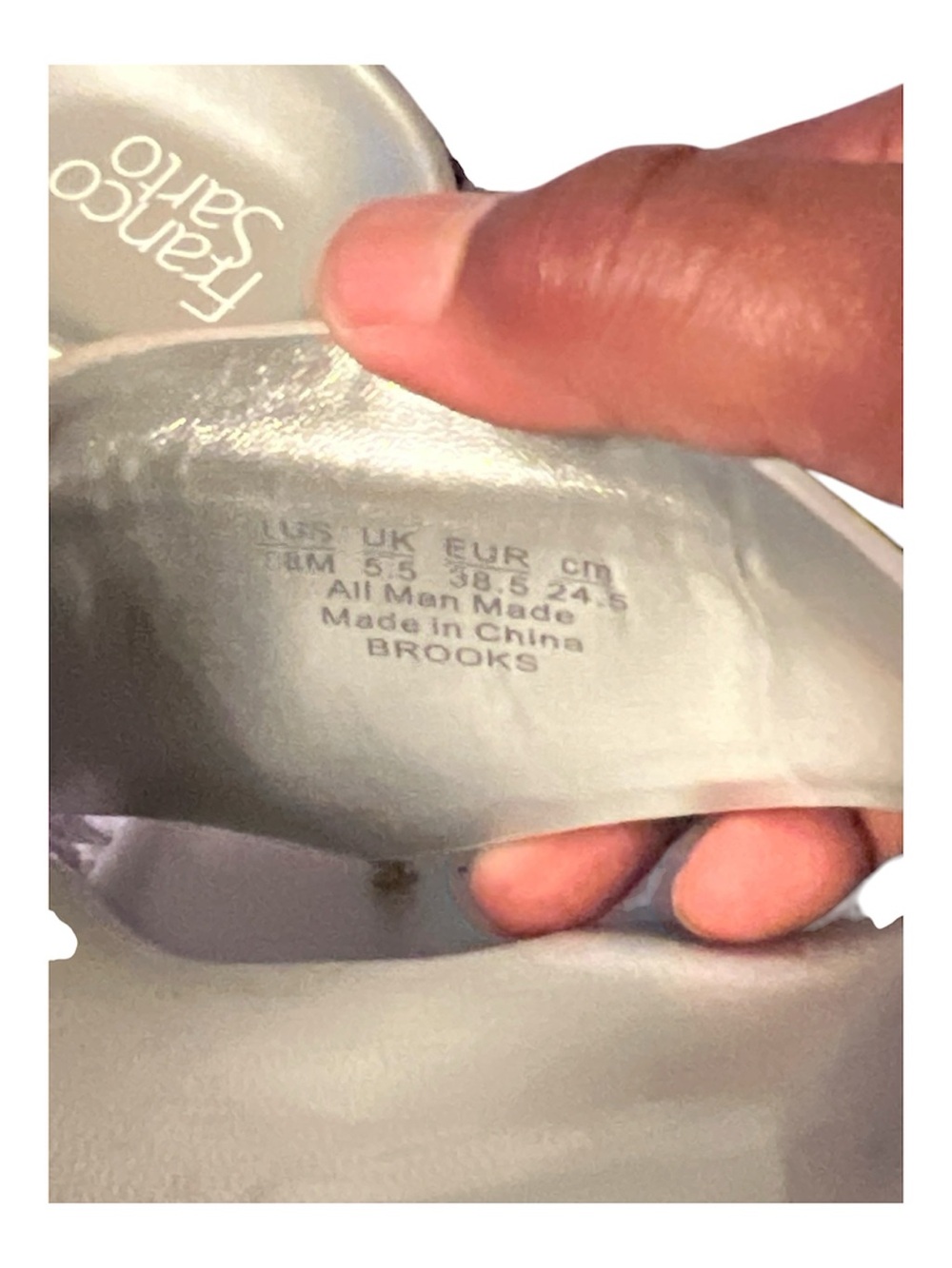 Franco Sarto Metallic Silver Thong Slide Sandals - Picture 3 of 3